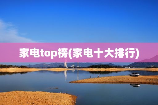 家电top榜(家电十大排行)