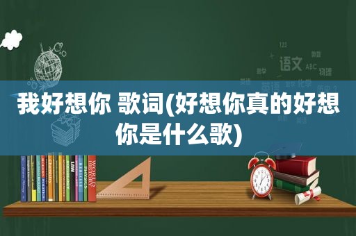 我好想你 歌词(好想你真的好想你是什么歌)