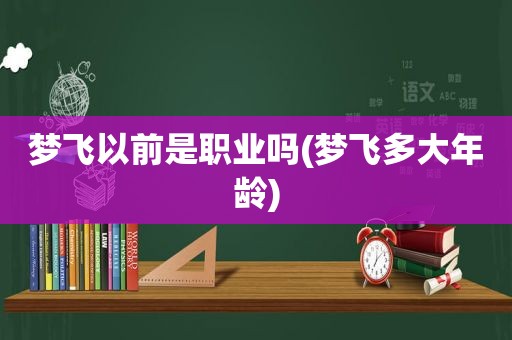 梦飞以前是职业吗(梦飞多大年龄)