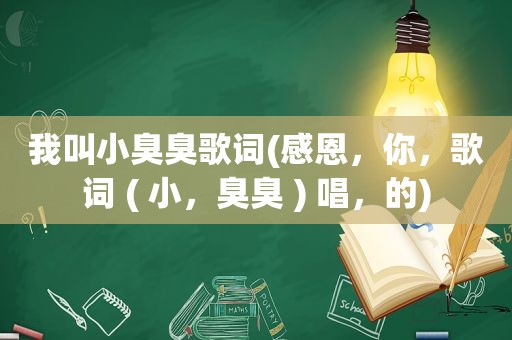 我叫小臭臭歌词(感恩，你，歌词 ( 小，臭臭 ) 唱，的)