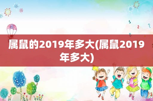 属鼠的2019年多大(属鼠2019年多大)