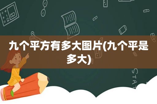 九个平方有多大图片(九个平是多大)