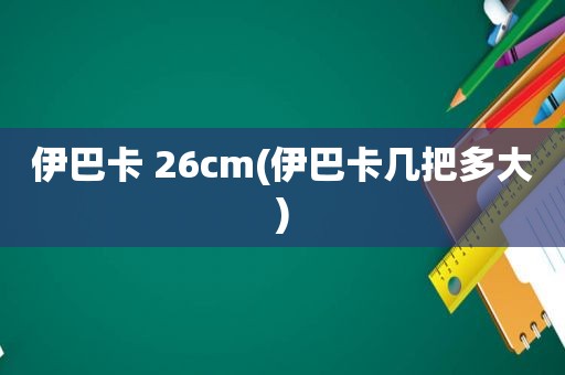 伊巴卡 26cm(伊巴卡几把多大)