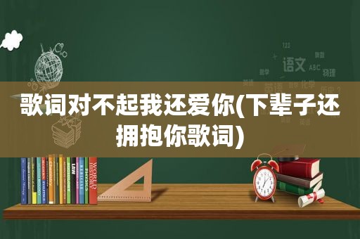 歌词对不起我还爱你(下辈子还拥抱你歌词)