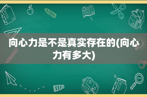 向心力是不是真实存在的(向心力有多大)