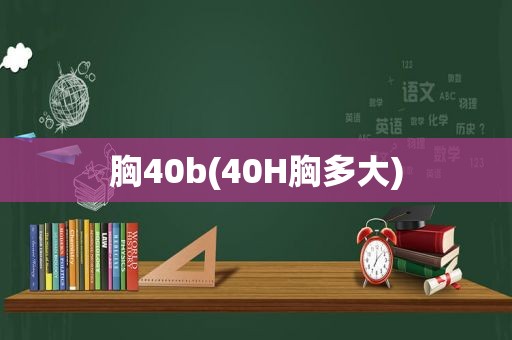 胸40b(40H胸多大)