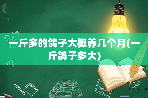 一斤多的鸽子大概养几个月(一斤鸽子多大)