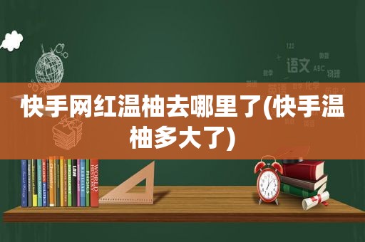 快手网红温柚去哪里了(快手温柚多大了)