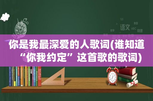 你是我最深爱的人歌词(谁知道“你我约定”这首歌的歌词)