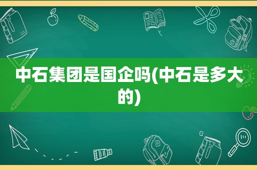 中石集团是国企吗(中石是多大的)