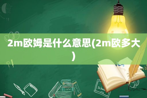 2m欧姆是什么意思(2m欧多大)