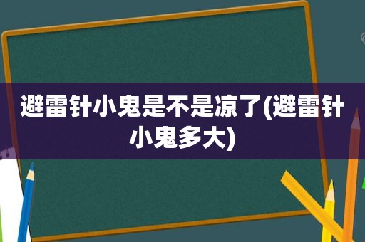 避雷针小鬼是不是凉了(避雷针小鬼多大)