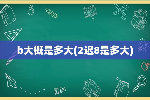 b大概是多大(2迟8是多大)