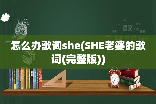 怎么办歌词she(SHE老婆的歌词(完整版))