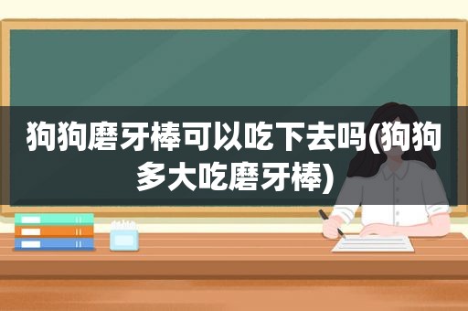 狗狗磨牙棒可以吃下去吗(狗狗多大吃磨牙棒)