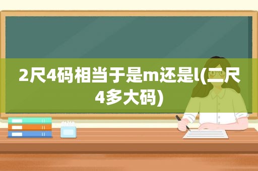 2尺4码相当于是m还是l(二尺4多大码)