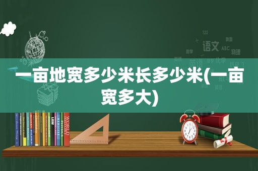 一亩地宽多少米长多少米(一亩宽多大)