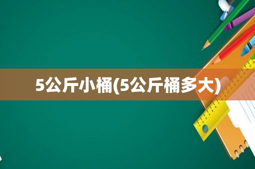 5公斤小桶(5公斤桶多大)