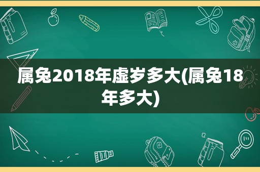 属兔2018年虚岁多大(属兔18年多大)