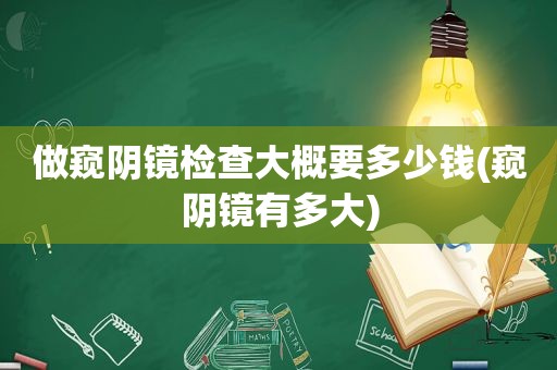 做窥阴镜检查大概要多少钱(窥阴镜有多大)