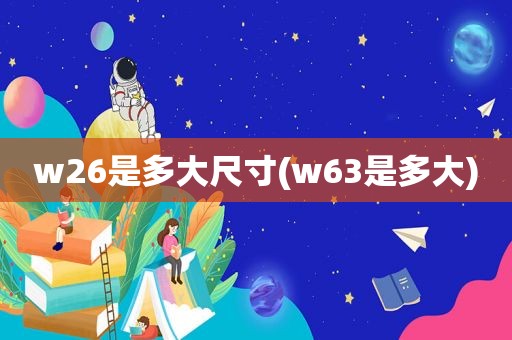 w26是多大尺寸(w63是多大)