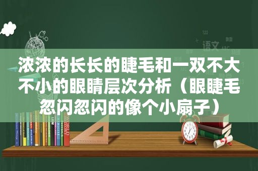 浓浓的长长的睫毛和一双不大不小的眼睛层次分析（眼睫毛忽闪忽闪的像个小扇子）