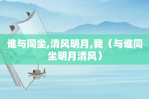 谁与同坐,清风明月,我（与谁同坐明月清风）