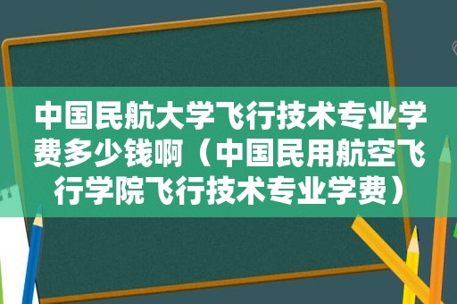 中国民航大学飞行技术专业学费多少钱啊（中国民用航空飞行学院飞行技术专业学费）