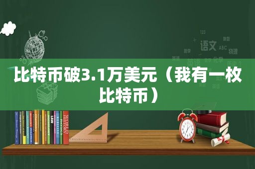 比特币破3.1万美元（我有一枚比特币）