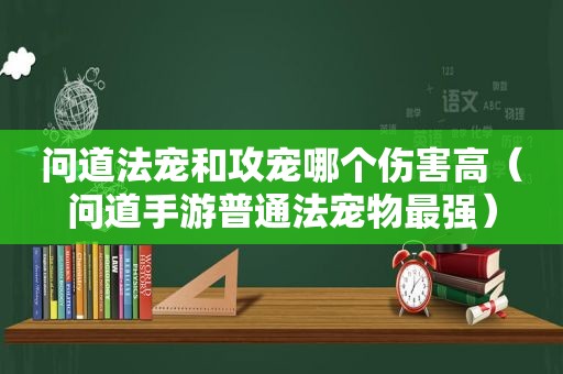 问道法宠和攻宠哪个伤害高（问道手游普通法宠物最强）