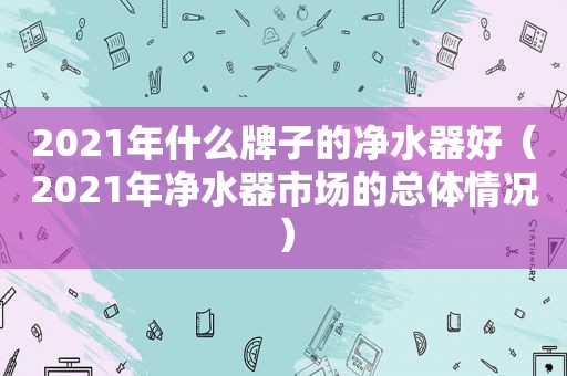 2021年什么牌子的净水器好（2021年净水器市场的总体情况）