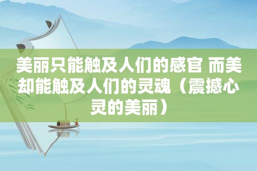 美丽只能触及人们的感官 而美却能触及人们的灵魂（震撼心灵的美丽）