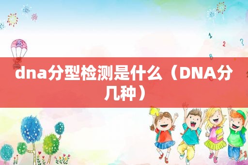 dna分型检测是什么（DNA分几种）