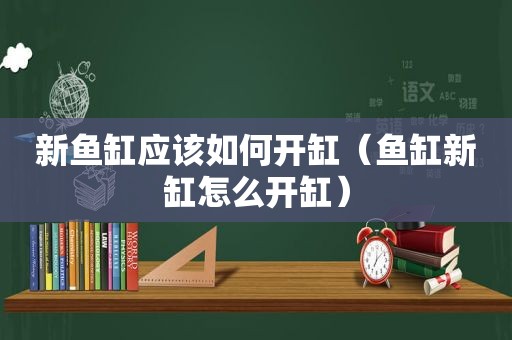 新鱼缸应该如何开缸（鱼缸新缸怎么开缸）