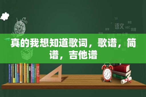 真的我想知道歌词，歌谱，简谱，吉他谱