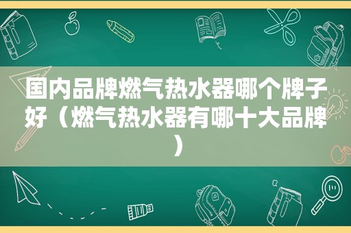 国内品牌燃气热水器哪个牌子好（燃气热水器有哪十大品牌）