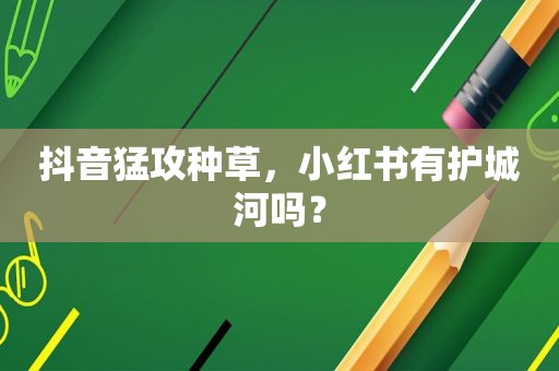 抖音猛攻种草，小红书有护城河吗？