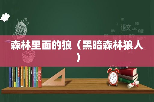 森林里面的狼（黑暗森林狼人）