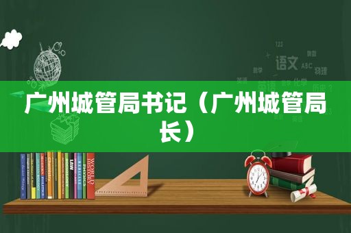 广州城管局书记（广州城管局长）