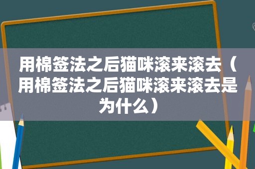 用棉签法之后猫咪滚来滚去（用棉签法之后猫咪滚来滚去是为什么）