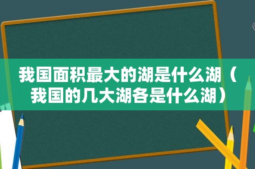 我国面积最大的湖是什么湖（我国的几大湖各是什么湖）