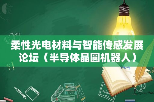 柔性光电材料与智能传感发展论坛（半导体晶圆机器人）