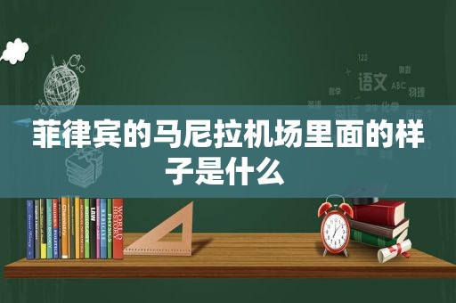 菲律宾的马尼拉机场里面的样子是什么 