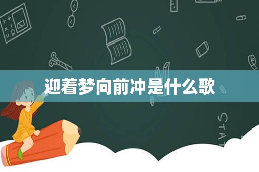 迎着梦向前冲是什么歌