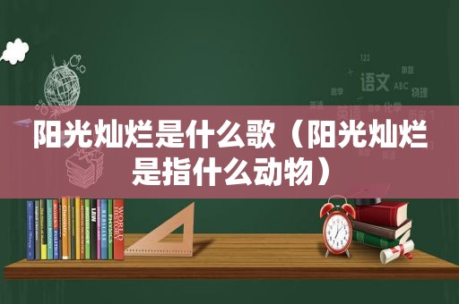 阳光灿烂是什么歌（阳光灿烂是指什么动物）