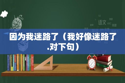 因为我迷路了（我好像迷路了.对下句）