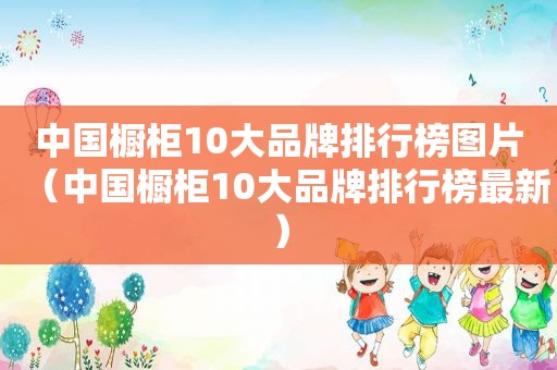 中国橱柜10大品牌排行榜图片（中国橱柜10大品牌排行榜最新）