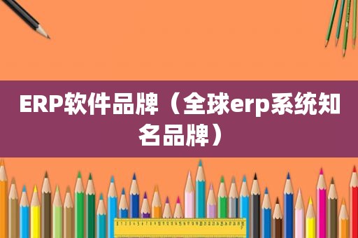 ERP软件品牌（全球erp系统知名品牌）