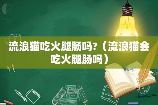 流浪猫吃火腿肠吗?（流浪猫会吃火腿肠吗）