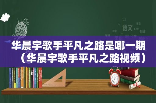 华晨宇歌手平凡之路是哪一期（华晨宇歌手平凡之路视频）